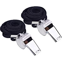 Los mejores  - Mudder Tubo de Acero Inoxidable silbatos para Entrenadores con Llavero